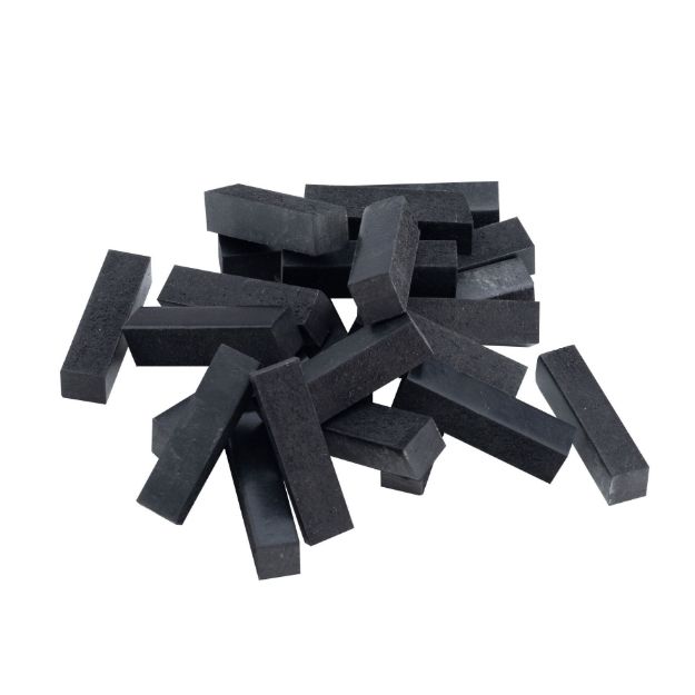 Picture of Neoprene 1/2" (12mm) x 1/2" (12mm) x 2" Setting Blocks (Box of 100)