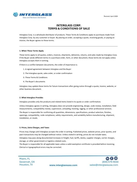 Interglass| Documents